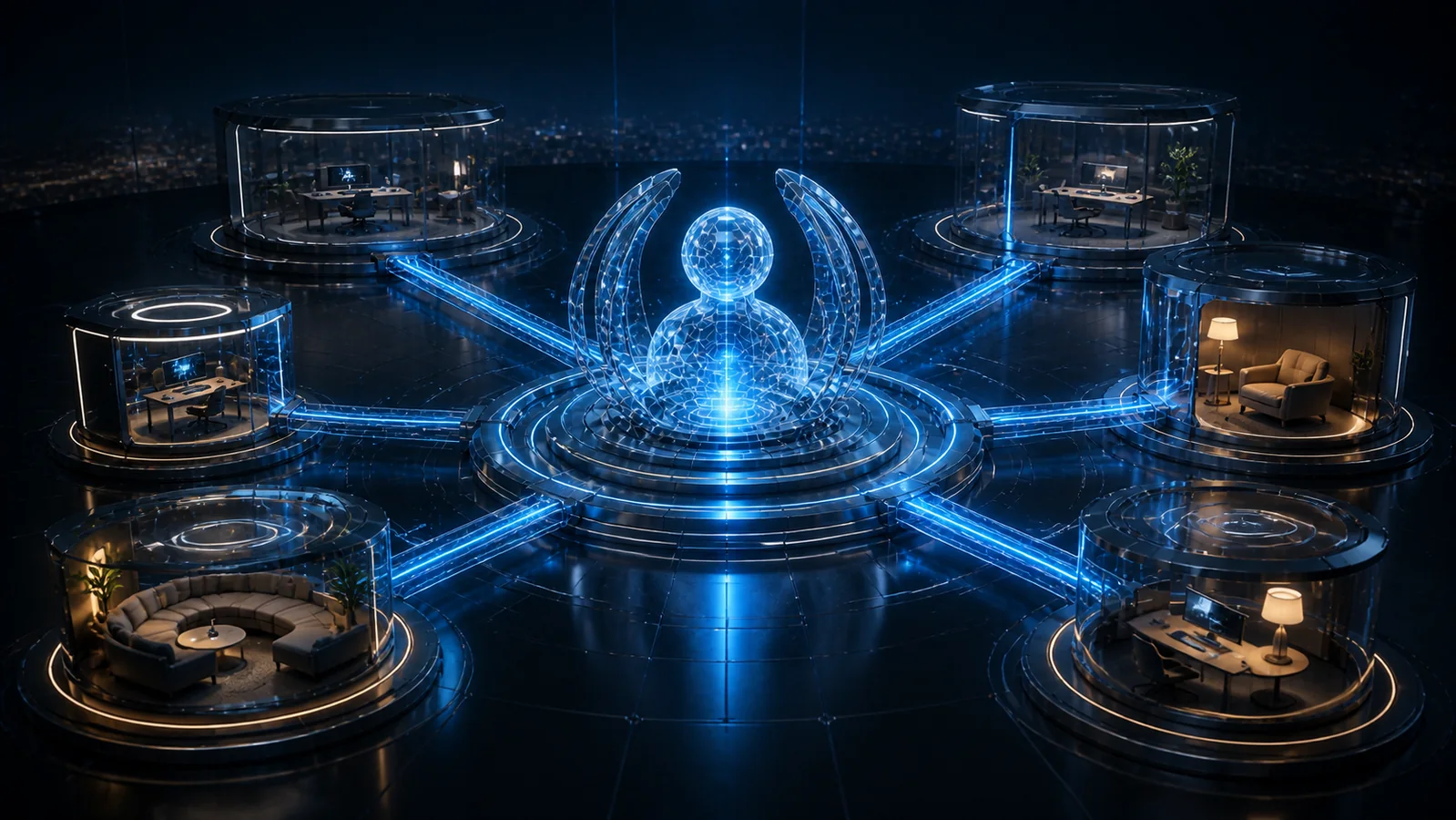 Central workforce identity connected to hybrid work environments