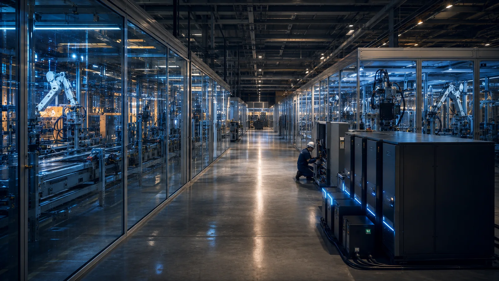 Automated factory maintaining production through recovery operations